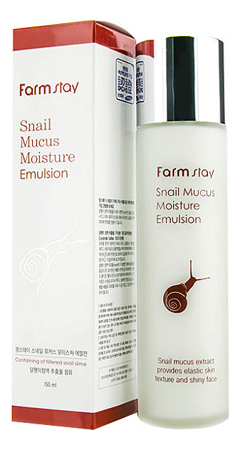 Эмульсия увлажняющая с муцином улитки FarmStay Snail Mucus Moisture, 150 мл