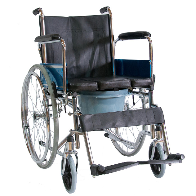 Кресло-коляска для инвалидов FS682с санитарным оснащением
