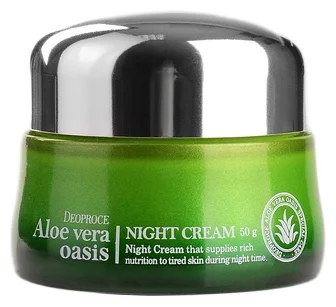 Крем для лица дневной с алоэ DEOPROCE ALOE VERA OASIS DAY CREAM 50г