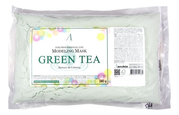 Маска альгинатная Green Tea с экстр. зел.чая усп. (пакет) 240гр